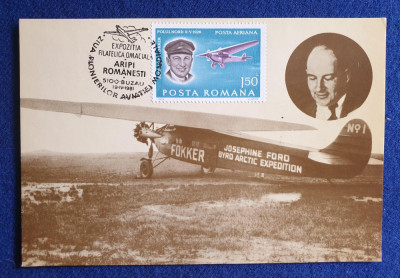 Aviatie - ARIPI ROMANESTI - avion - Ziua Pionierilor aviatie mondiale -A. FOKKER foto