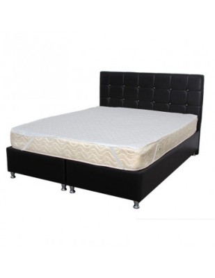 Set Saltea ortopedica cu arcuri, Super Ortopedica Sofia, 180x200x20cm, fermitate medie, cu plasa arcuri tip Bonell, fata vara-iarna, sistem aerisire c foto
