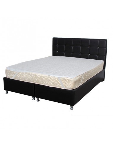 Set Saltea ortopedica cu arcuri, Super Ortopedica Sofia, 180x200x20cm, fermitate medie, cu plasa arcuri tip Bonell, fata vara-iarna, sistem aerisire c