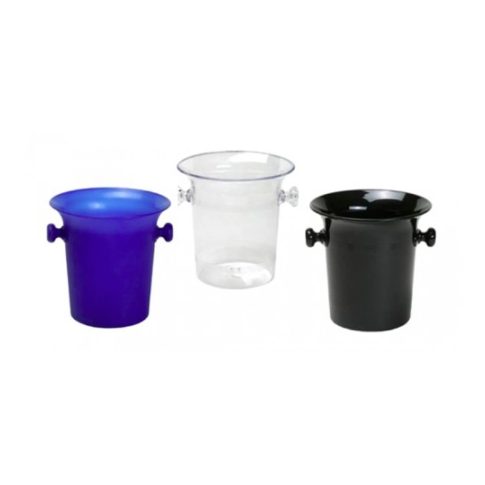 Flaschenk&uuml;hler, Getr&auml;nkek&uuml;hler, Sekt-/Champagnerk&uuml;bel, 5,0 L - Kunststoff - Elegant &amp; Praktisch - 3 Farben, Farbe: schwarz