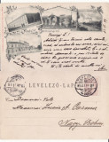 Timisoara- 1899- Colaj-litografie, rara, Circulata, Printata