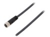 Cablu Conectare M8 Drept 10m PUR Negru IP68 3 Pini 4A 60V WEIDM&Uuml;LLER