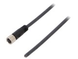 Cablu Conectare M8 Drept 10m PUR Negru IP68 3 Pini 4A 60V WEIDM&Uuml;LLER