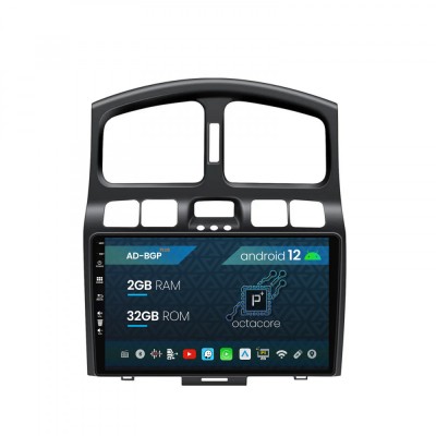 Navigatie Hyundai Santa Fe (2001-2005), Android 12, P-Octacore 2GB RAM + 32GB ROM, 9 Inch - AD-BGP9002+AD-BGRKIT210V2 foto