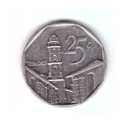 Moneda Cuba 25 centavos 1994, stare foarte buna, curata foto