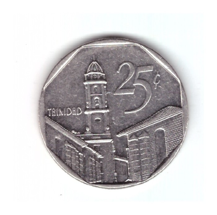 Moneda Cuba 25 centavos 1994, stare foarte buna, curata