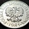 Moneda 10 GROSZY - POLONIA, anul 1981 * cod 1065
