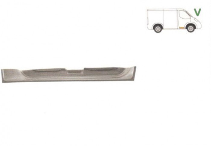 Element reparatie usa Mercedes Vito W638 1996-2003, segment portiera fata dreapta, partea de jos