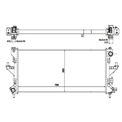 Radiator racire Fiat Ducato (250), 2006-2014 Motor 3, 0 103kw; 3, 0 Multijet 106/115/130kw Diesel/Benzina, tip climatizare fara AC, cutie Manuala, cu foto