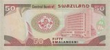 SWAZILAND █ bancnota █ 50 Emalangeni █ 1995 █ P-26a █ SERIA AA █ UNC █ necirculata