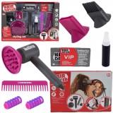 SET DE COAFAT PENTRU SALONUL DE FRUMUSEȚE PENTRU COPII, FUNCȚIONEAZĂ CU BATERII