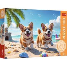 PUZZLE TREFL 100 CATEL CORGI foto