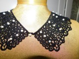 Guleras nou dantela, negru , deosebit