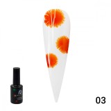 Oja semipermanenta Flowers Ball 10ml, 03