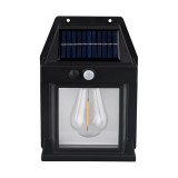 Lampa Solara LED Perete 40W cu Senzor Miscare, 600 Lumeni, Impermeabila, pentru Gradina, Curte, Casa