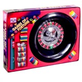 Set casino ruleta/blackjack, cu accesorii plastic, diametru 270 mm, 14 ani +, Oem