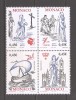 Monaco 2003 -1700 ani de la sosirea rămășițelor Sf. Devot la Monaco(in bloc),MNH, Nestampilat