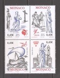 Monaco 2003 -1700 ani de la sosirea rămășițelor Sf. Devot la Monaco(in bloc),MNH, Nestampilat