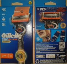 Aparat ras Gillette Proglide Power sigilat cu 2 rezerve