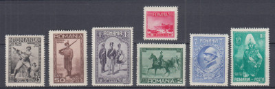 ROMANIA 1931 LP 89 CENTENARUL ARMATEI SERIE MNH foto