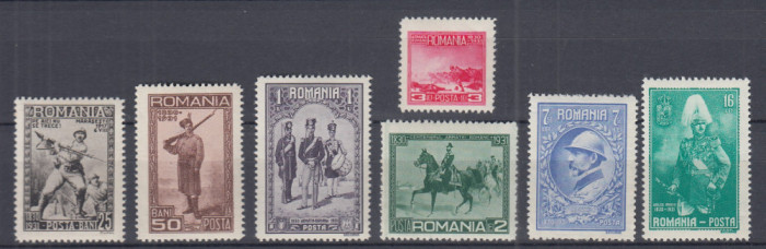 ROMANIA 1931 LP 89 CENTENARUL ARMATEI SERIE MNH