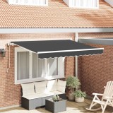 vidaXL Cortina Retractabilă Antracit 300 x 200 cm țesătură 3329509