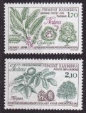 Andorra (Fr) 1984 - Protecția naturii, flora, copaci, serie neuzata