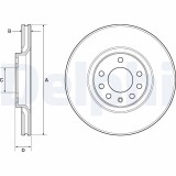 DELPHI BG3770C Disc frana