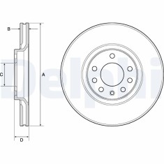 DELPHI BG3770C Disc frana