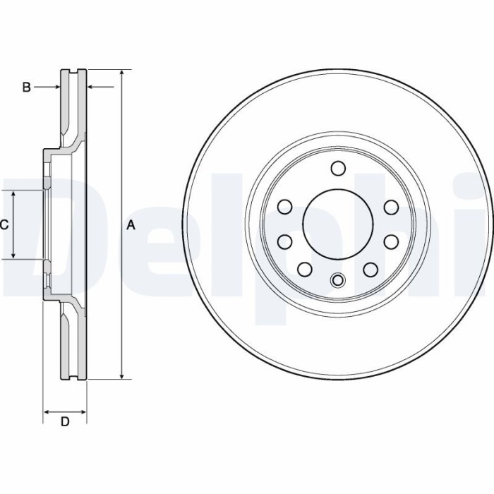 DELPHI BG3770C Disc frana
