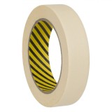 Banda Adezivă de Mascare, Model Standard, Culoare Ecru, Dimensiuni 35m x 2.5cm, Set 1 Bucată