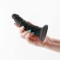 Colours - Pleasures - Thin 5&quot; Dildo - Black (15.8cm) - Dildo realistic din silicon cu ventuza de fixare