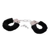 Cumpara ieftin Catuse Metalice cu Blanita Neagra Detasabila, Set 2 Chei - Sex Shop BDSM