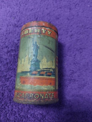 Cutie/Ambalaj/reclama veche BICARBONATE OF SODA FOR MEDICINE=THE LIBERTY BRAND foto