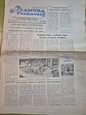 ziarul flamura prahovei 27 mai 1989 foto