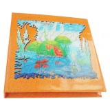 Carnet cartonat Viata, dulce viata 10 x 10 cm, 100 foi, 50 dictando cu
