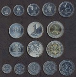 GEORGIA █ SET COMPLET DE MONEDE █ 1 + 2 + 5 + 10 + 20 + 50 Tetri + 1 + 2 Lari █ 1993-2006 █ UNC █ PESTE_2000_MONEDE_AICI █, Europa