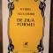 DE ZIUA FORMEI- O.ALEXANDRU (DEDICATIA SI AUTOGRAFUL AUTORULUI PT. V. BARAN)