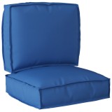 vidaXL Set de perne pentru palet 2 piese albastru regal din țesătură Oxford