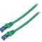 Patch cord S/FTP 6a CCA LSZH verde 15m 26AWG