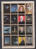 A12 S7 5 - Timbre foarte vechi - Ajman - cosmos - bloc filatelic
