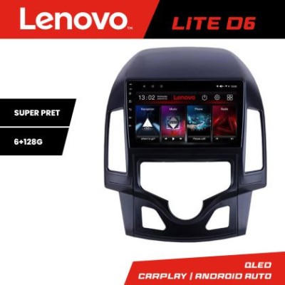 Navigatie Hyundai I30 2009-2012 clima automata Lenovo Kit-I30AUTOMATIC 8 core 6+128 GB Android Waze USB Navigatie Internet Youtube Rad CarStore Techno foto