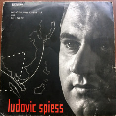 Ludovic Spiess Melodii din operetele disc vinyl 10" muzica latin samba EDD 1071