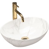 Lavoar Blat REA Sofia Shiny Aiax Marmura - Design Unic Piatra Naturala, Calitate Premium