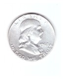 Moneda SUA 1/2 dollar/dolar 1963 D, stare buna, curata