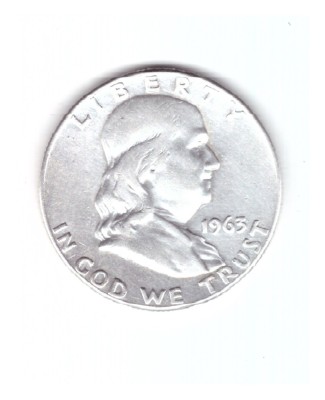 Moneda SUA 1/2 dollar/dolar 1963 D, stare buna, curata foto