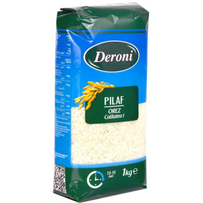 Orez pentru Pilaf Deroni, Cal. I, 1 Kg, 10 Buc/Bax, Orez Deroni, Deroni Orez Pilaf, Deroni Orez pentru Pilaf, Deroni Orez 10 Buc/Bax, Bax Orez, Orez 1 foto