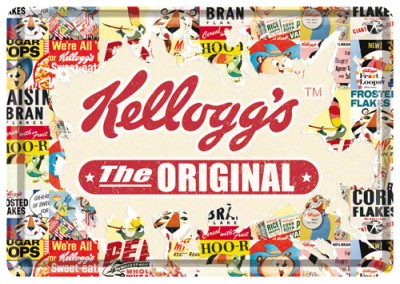 Placa metalica - Kellogg`s - The Original - 10x14 cm foto