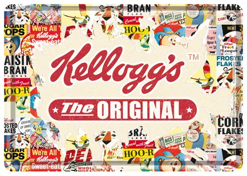 Placa metalica - Kellogg`s - The Original - 10x14 cm