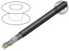 Cablu LANBERG F/UTP 4x2x24AWG 5e exterior s&acirc;rmă Cu PE negru 305m